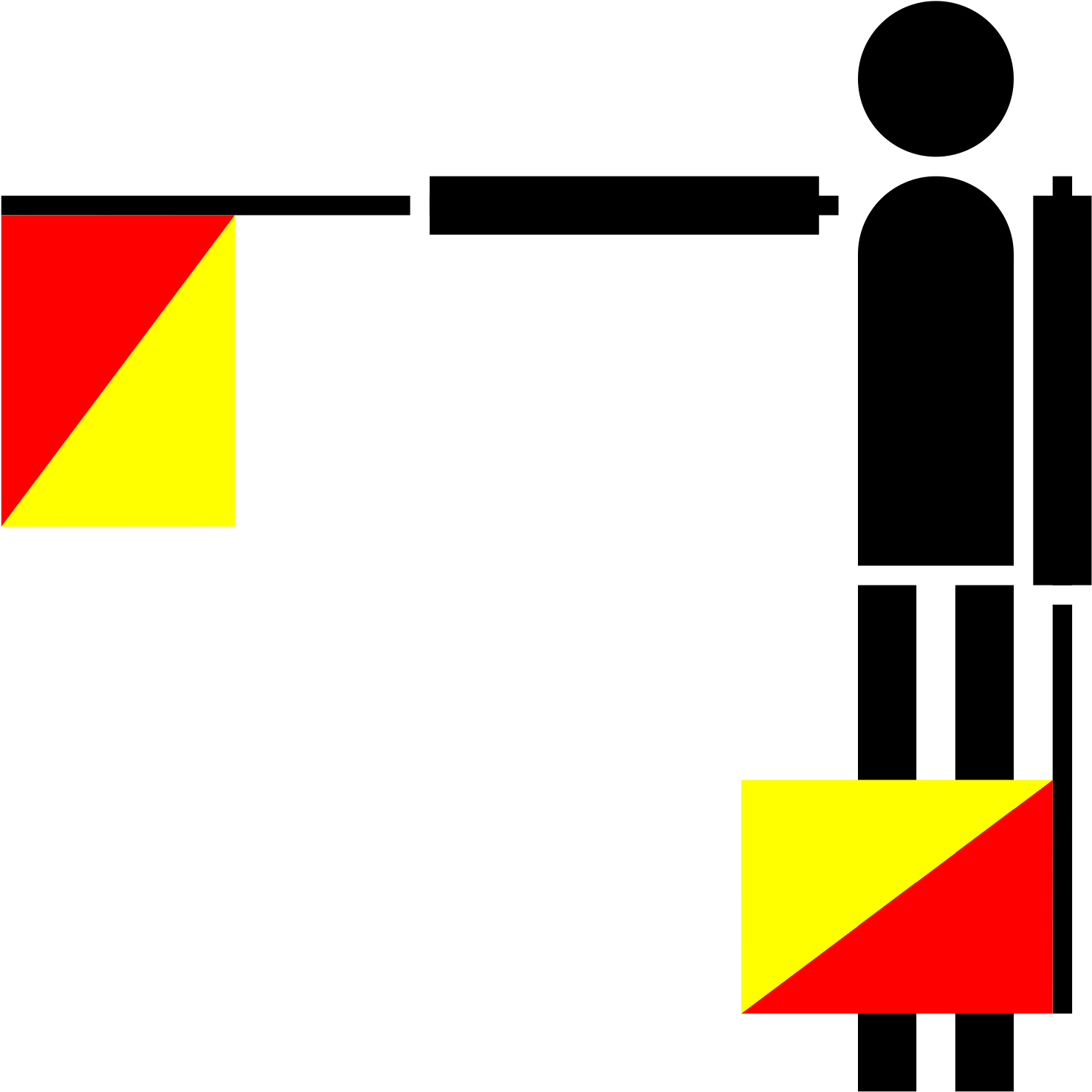 Free Semaphore Bravo - Semaphore Flags (2637x2400)