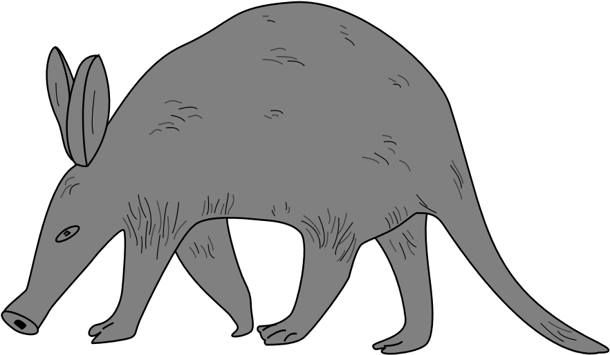 Cute Aardvark Cliparts Free Download Clip Art Free - Aardvark Clipart (921x561)
