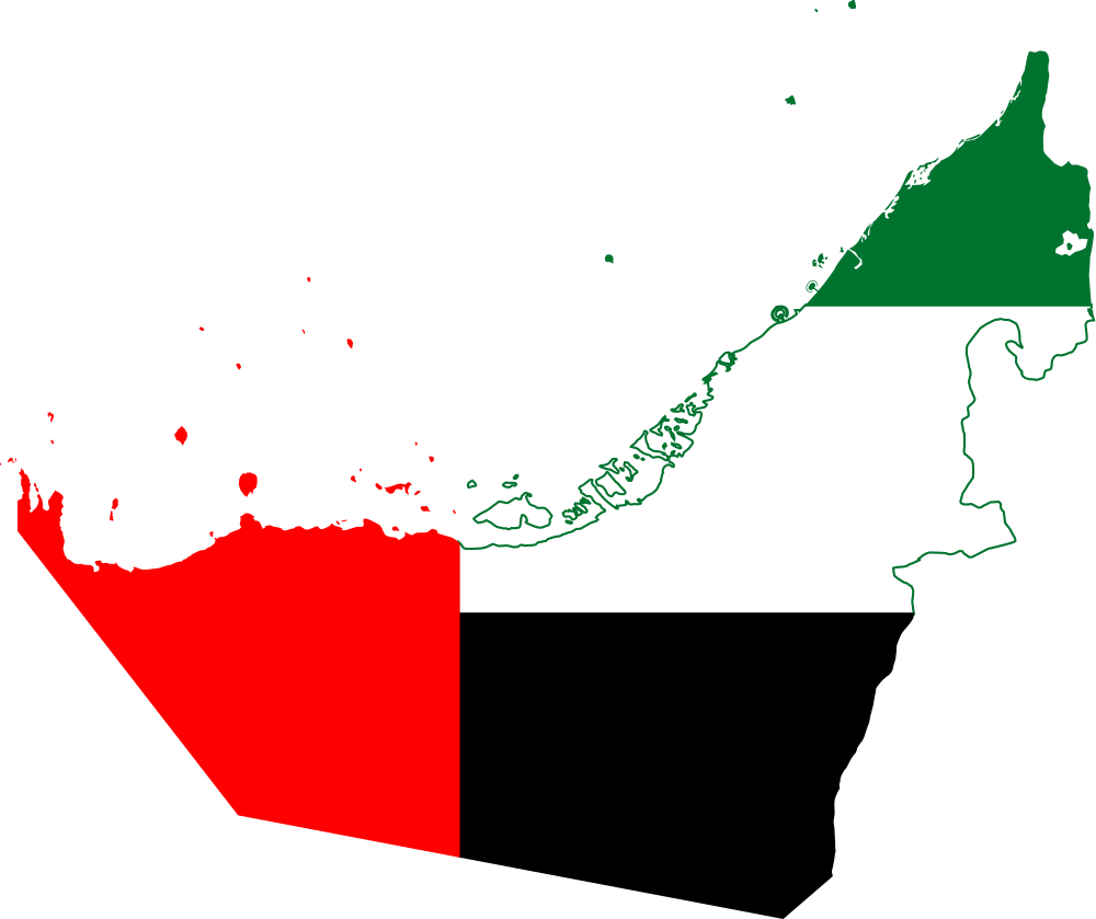 I Often Get Asked About My Thoughts About The United - United Arab Emirates Flag Map (1000x839)