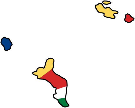 Seychelles Flag Icon - Seychelles Flag Map (554x444)