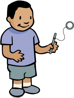 Ring And Pin - Native American Ring And Pin Game (360x361)