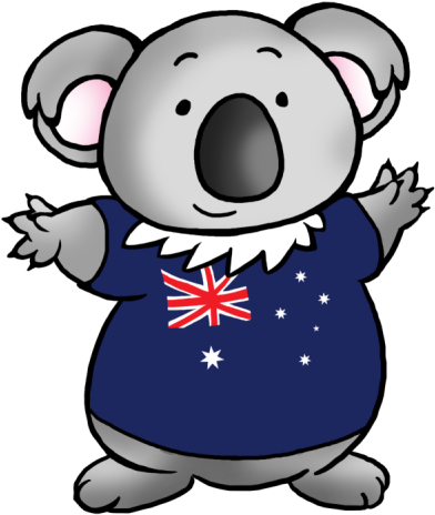 Click The Image To Open In Full Size - Australia Koala Clipart (400x469)