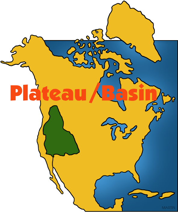 Plateau / Basin Map - Pacific Northwest Native American Map (612x756)