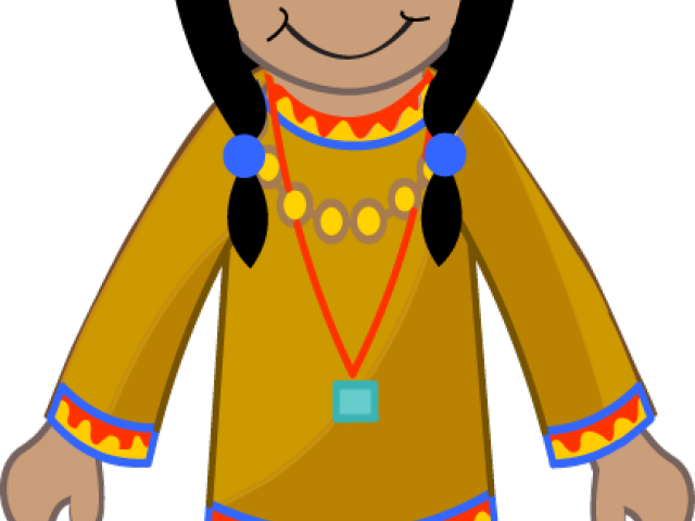 Indians Clipart Girl Indian - Native American Indian Clipart (640x480)