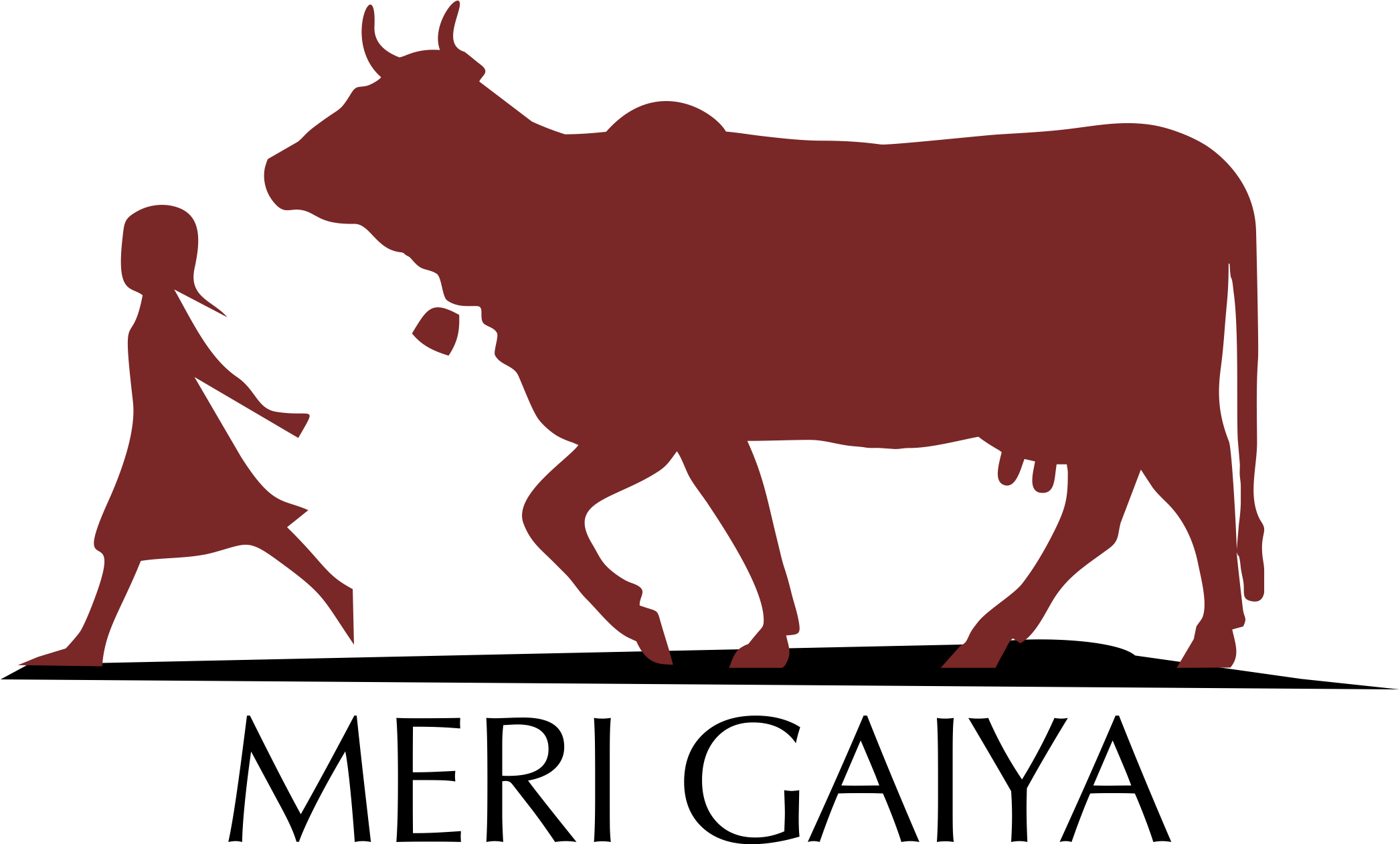 Bull Clipart Gir Cow - Desi Cow Clipart (2092x1261)