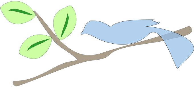 Jay, Bird, Blue, Twig, Branch, Dove - Tree Branch Clip Art (680x340)