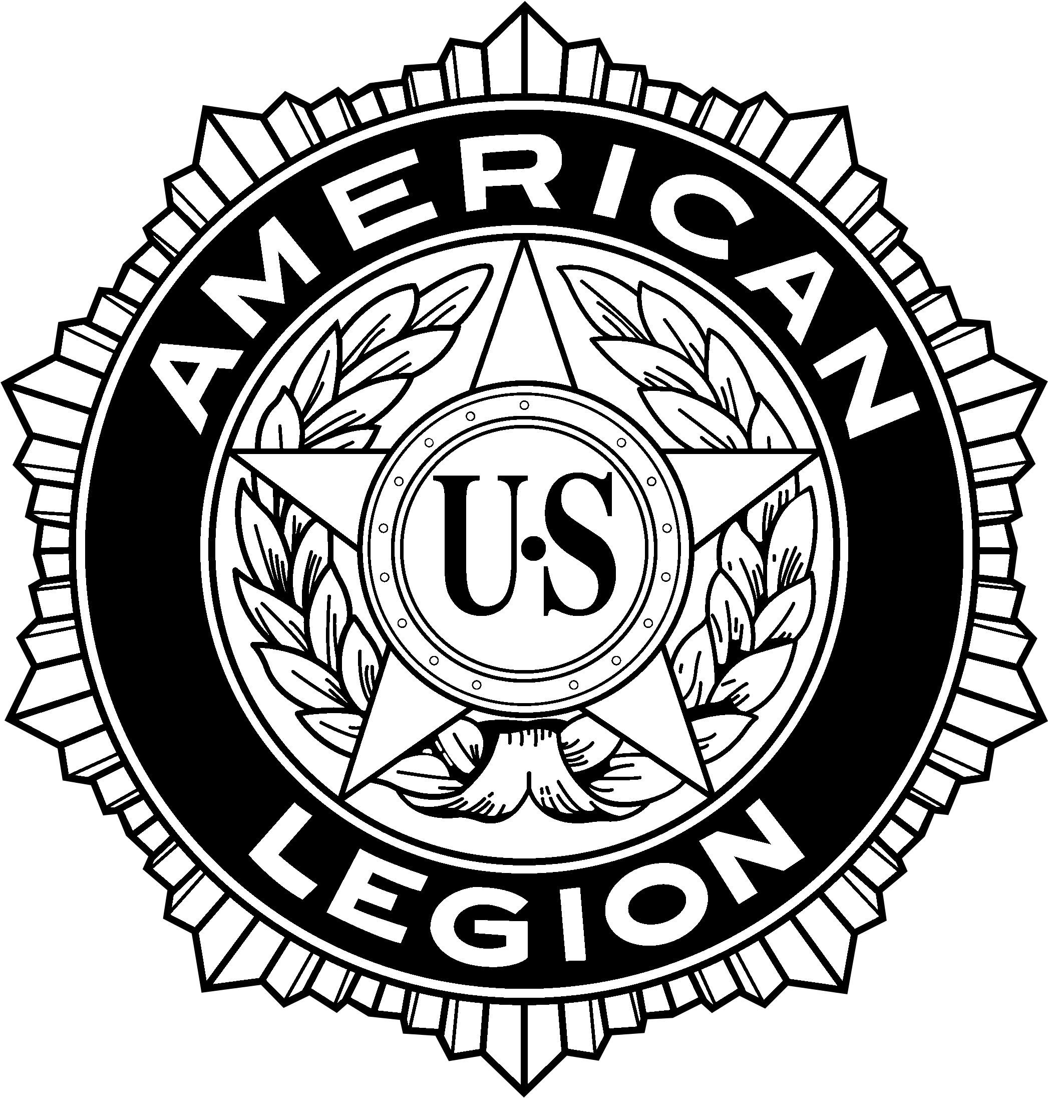 American Legion Logo Black And White - American Legion Logo Vector Art (2400x2400)