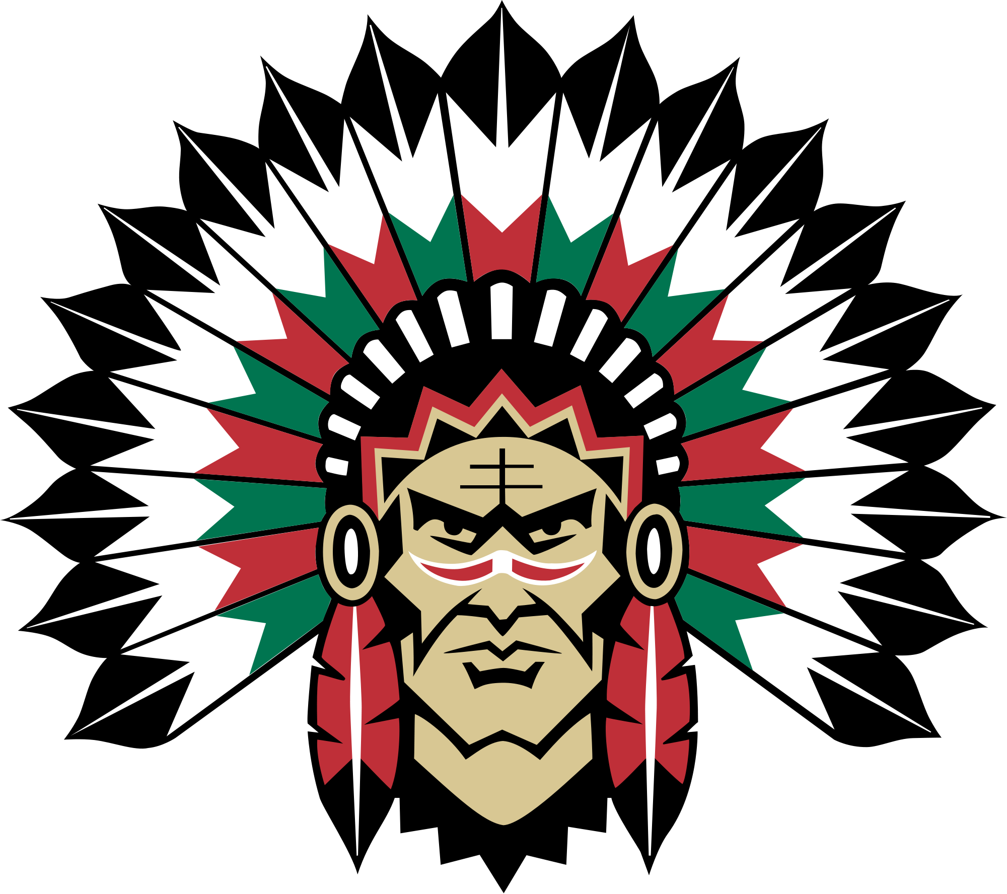 American Indians - Frölunda Logo (2000x1776)