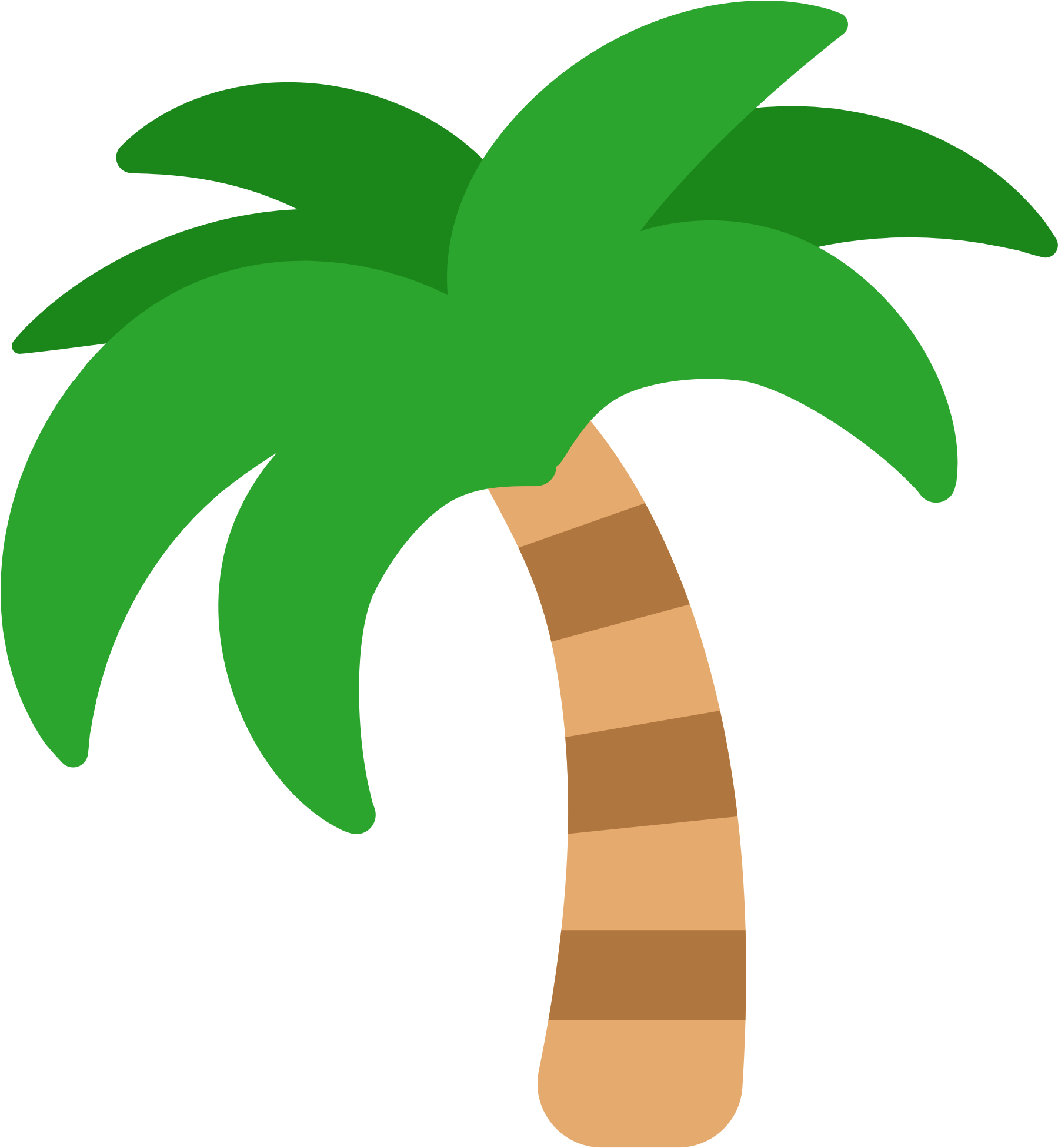 Emoji Sticker Tree Clip Art Palm Tree Emoji Png (2000x2000) Png