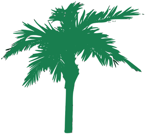 Plam Silhouette Public Domain Vectors - Clip Art (500x461)