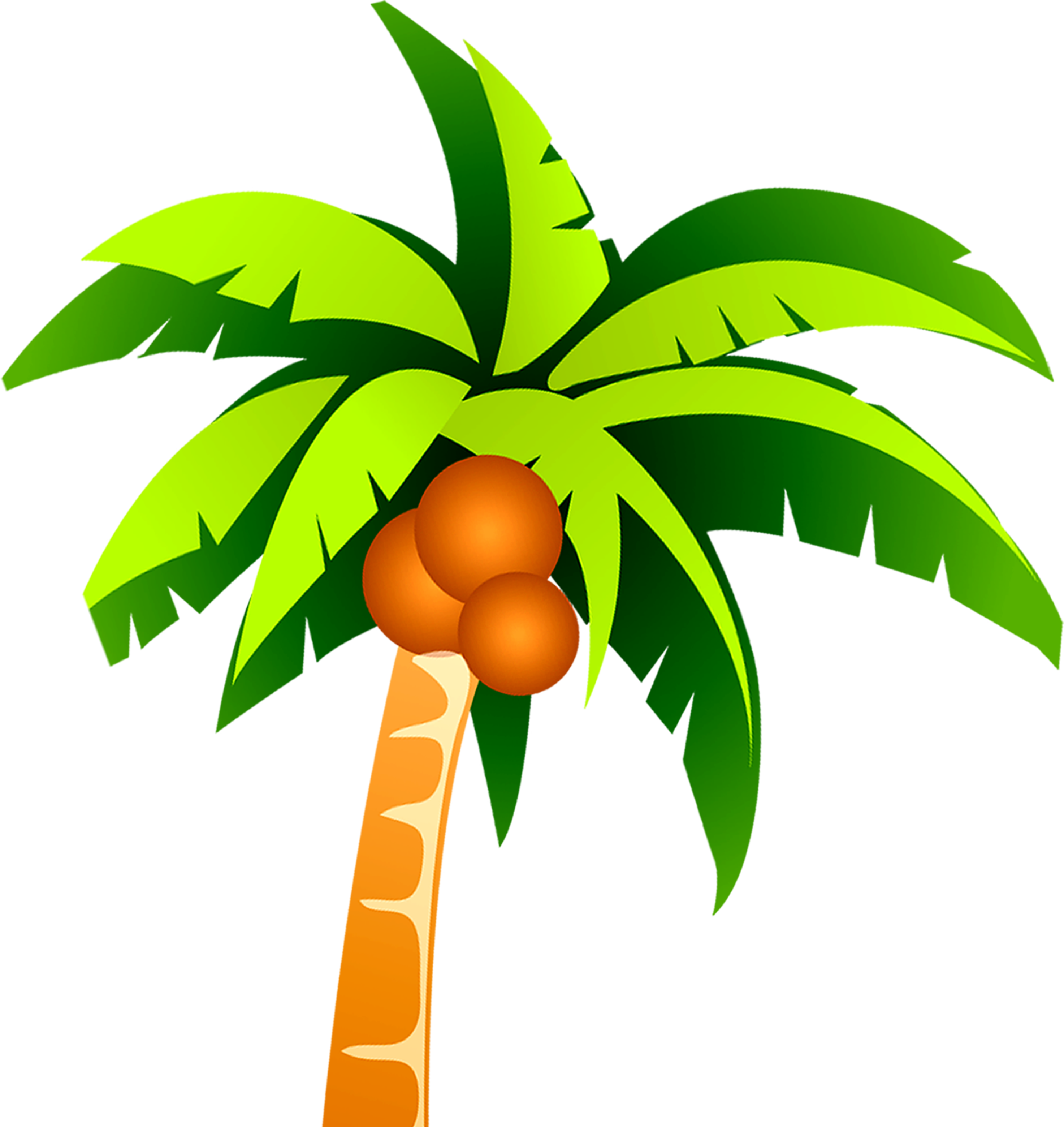 Coconut Tree Clip Art - Clip Art Coconut Tree Png (2946x3119)