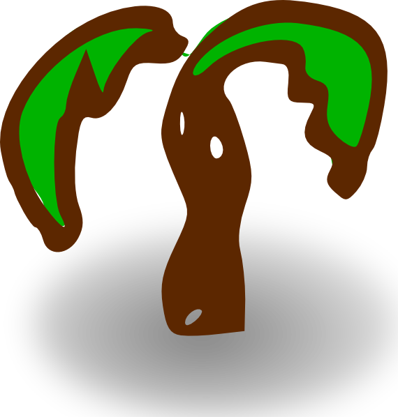 Free Vector Rpg Map Symbols Palm Tree Clip Art - Palm Tree Clip Art (570x598)