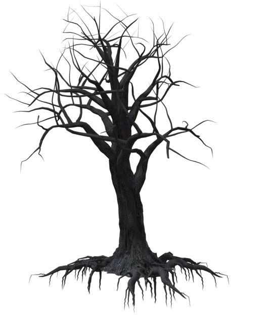 Creepy Tree 02 By Wolverine041269 On Deviantart - Silhouette (1024x639)