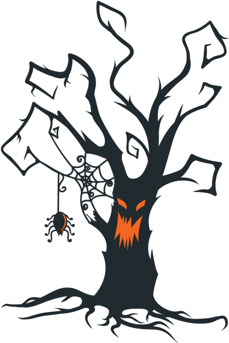 Gumtoo Designer Temporary Tattoos - Tree Halloween (700x700)