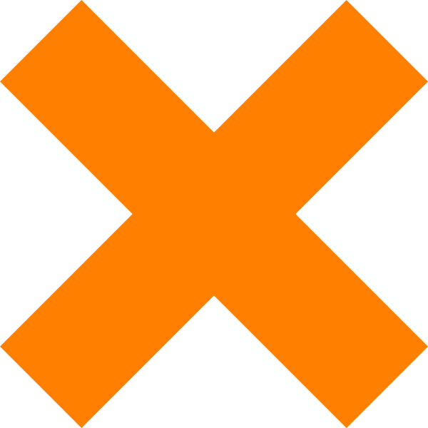 Delete Icon Orange (600x600)