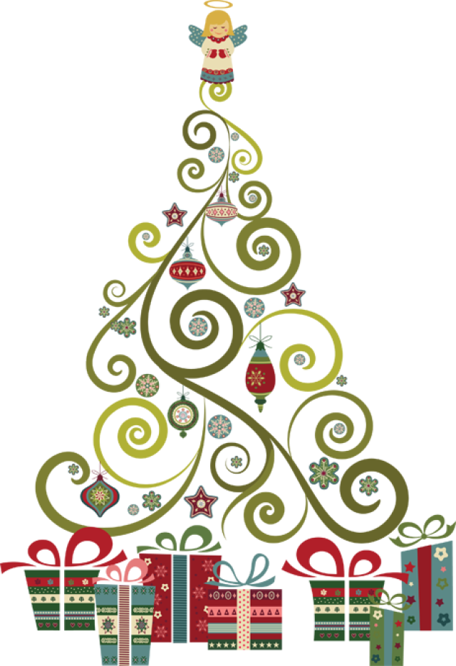 Christmas Tree Clip Art Png (640x935)