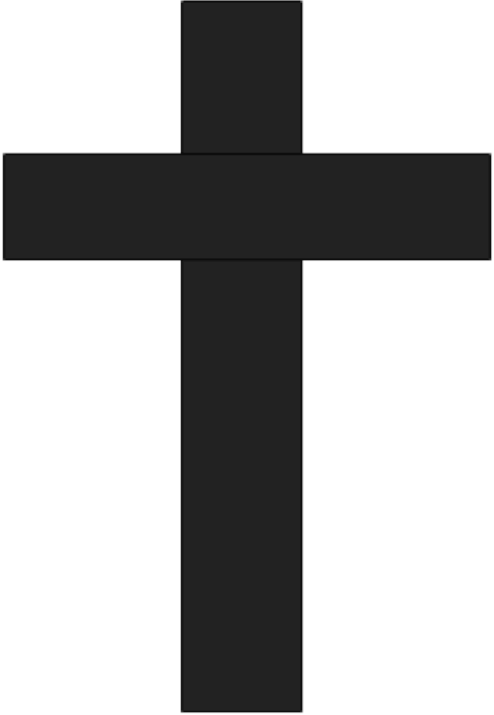 Clipart - Silhouette Cross (1697x2400)