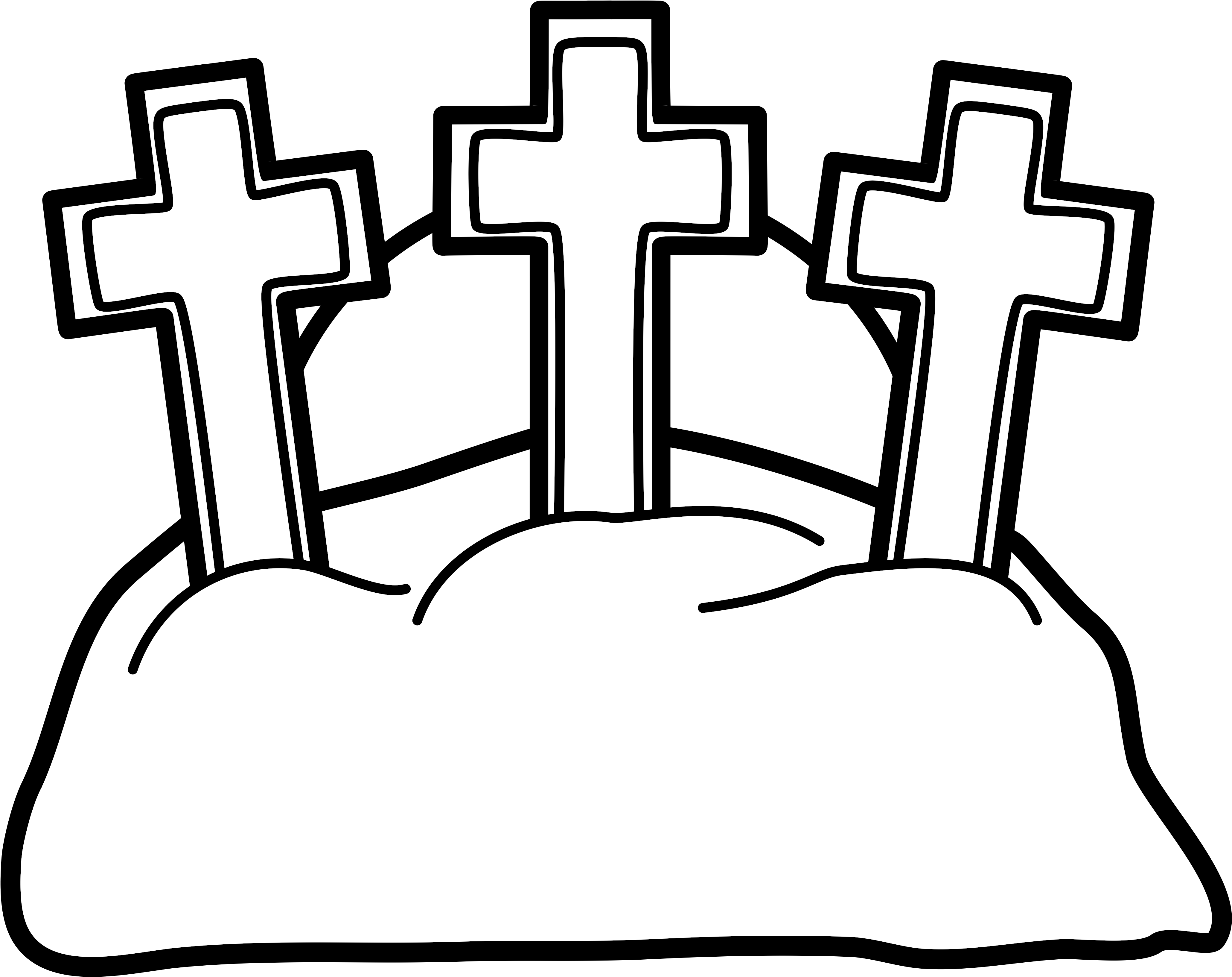 The Three Crosses On The Hill Of Golgotha For Easter - The Three Crosses On The Hill Of Golgotha For Easter (4209x3334)