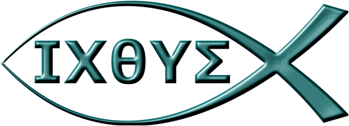 Christian Fish By Newt Christian Fish Ichtus Jesus - Christianity Fish Art (700x266)