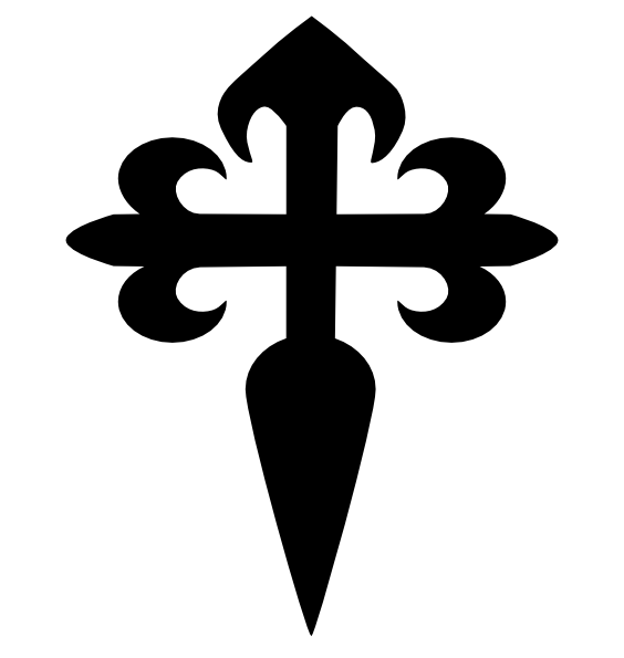 Cross Clip Art - Cross Of Saint James (564x595)