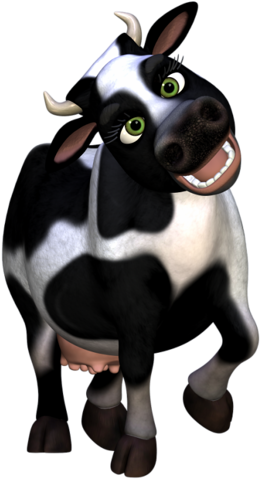 Cow Clipartcross Stitch - Dairy Cattle (292x500)