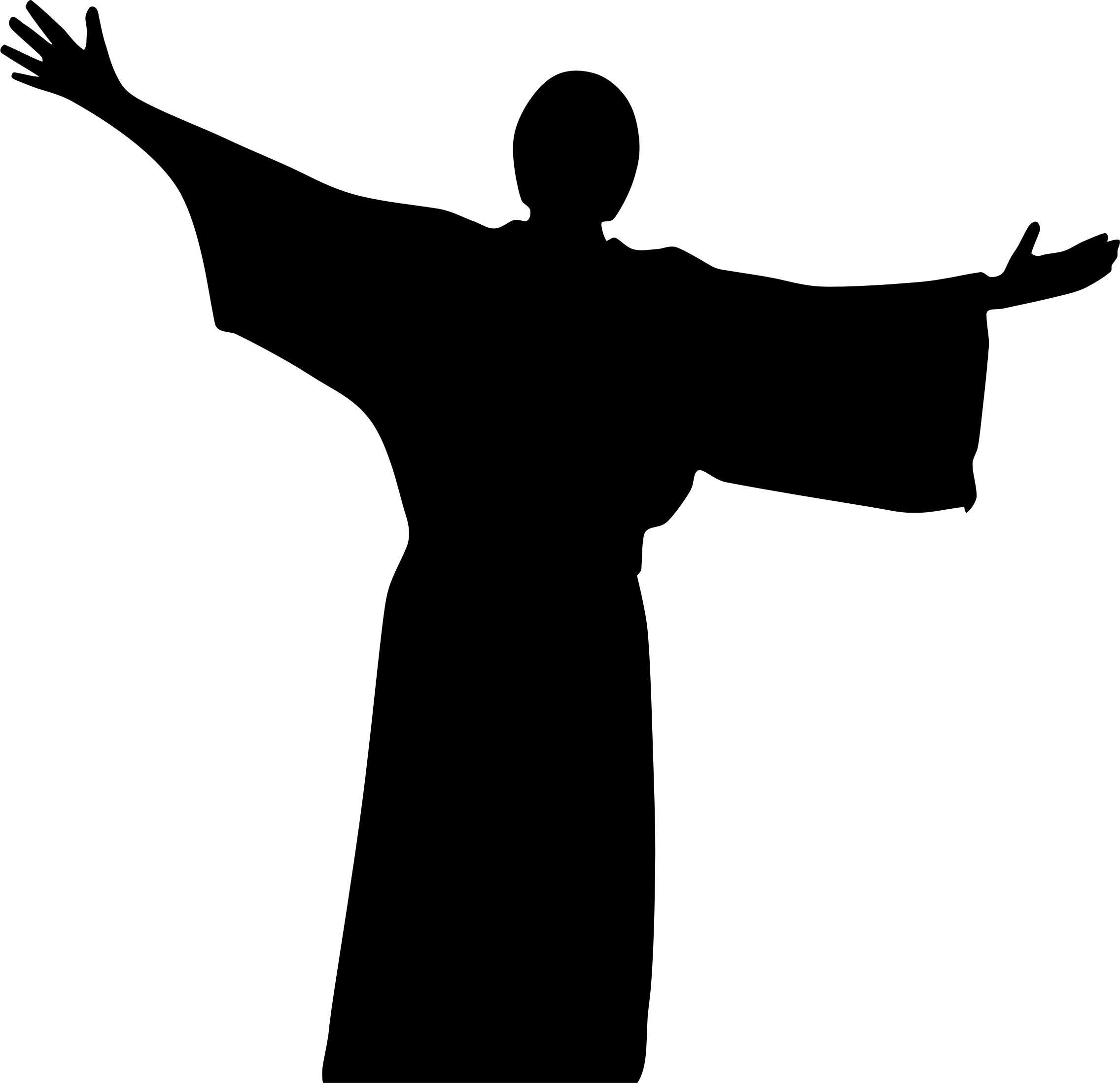 Clipart - Jesus Silhouette Png (2272x2197)