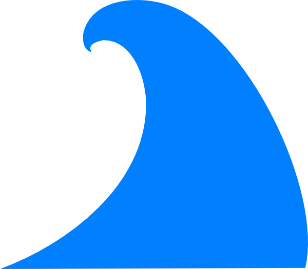 Wave Clipart Beach Wave - Wave Clipart (600x524)