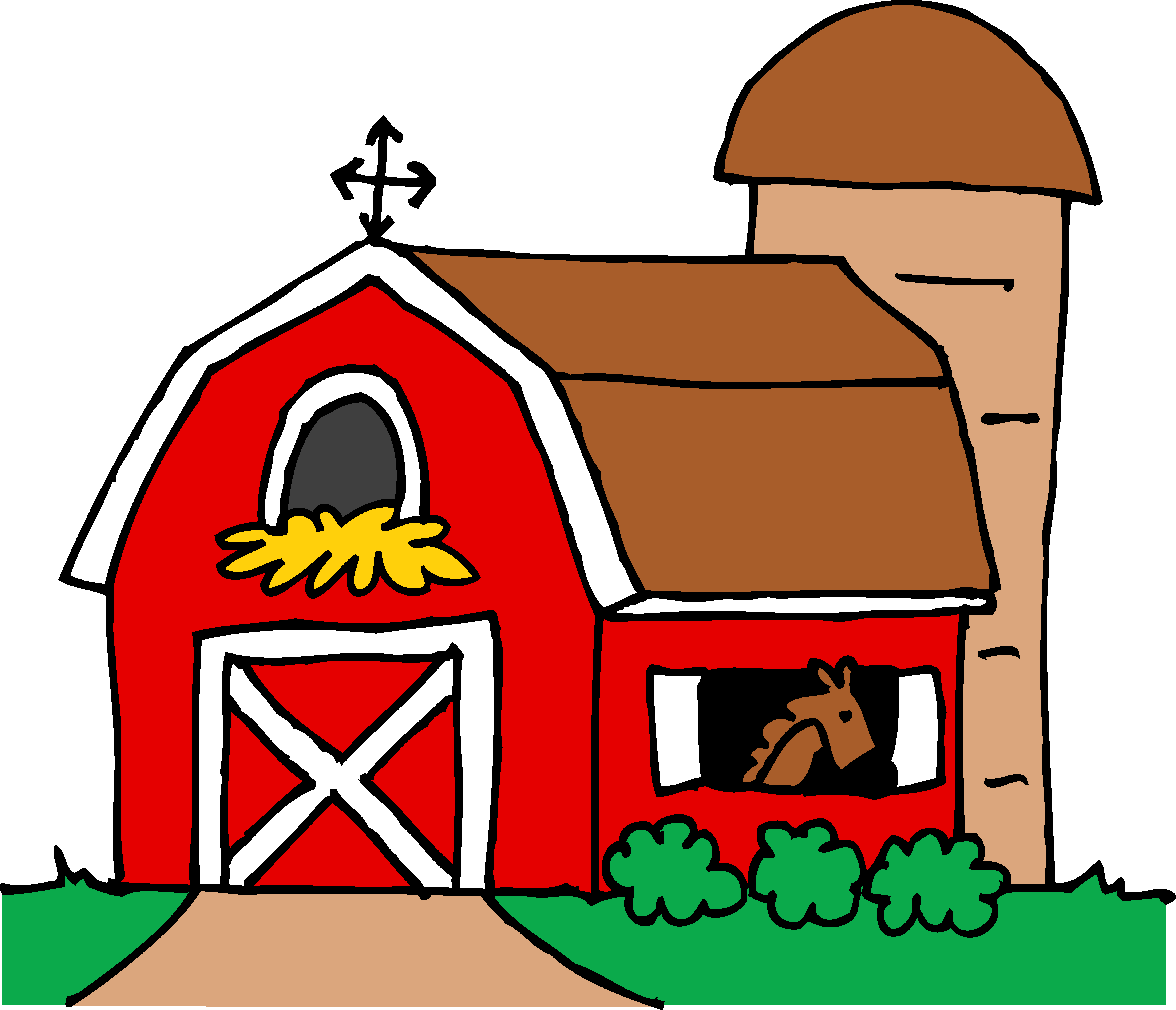 Cartoon Barn Free Download Clip Art Free Clip Art On - Farm House Clip Art (5583x4793)