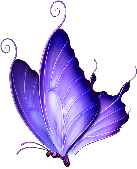 Фото, Автор Manul На Яндекс - Blue Butterfly Png (512x600)