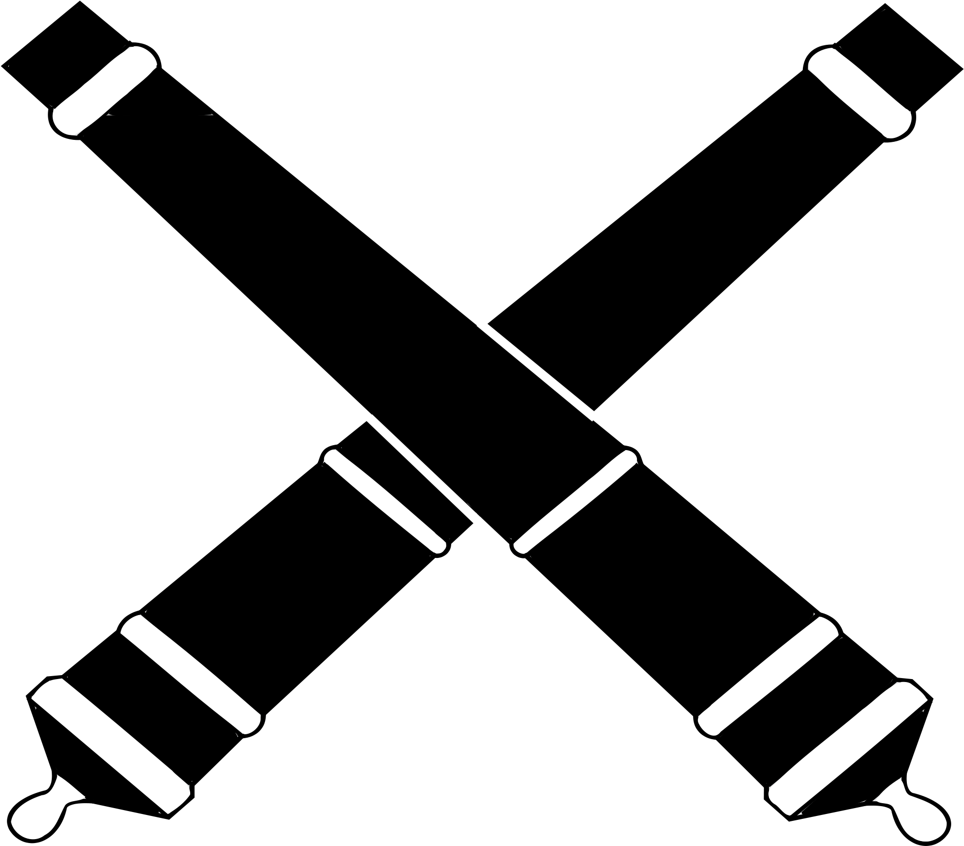 Field Artillery Crossed Cannons Clip Art - Crossed Cannons (2000x1779)