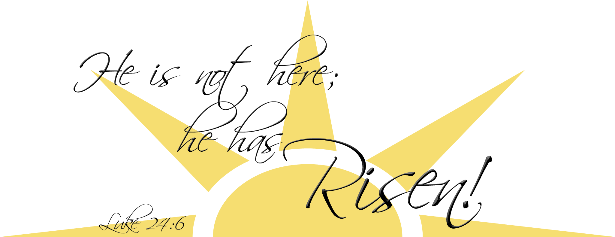Crosses Easter Sunday Clip Art - Religious Easter Clip Art (2235x978)