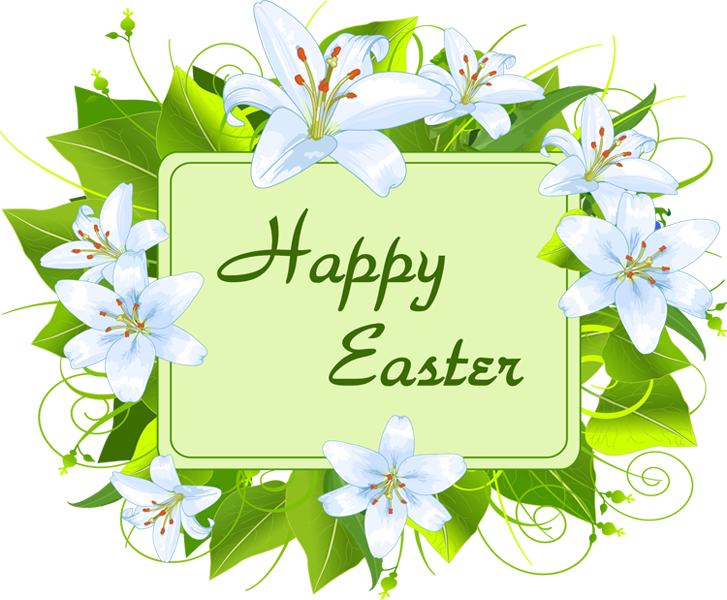 Happy Easter Sunday Clip Art Free And Png Images - Happy Easter Religious Clip Art (727x600)