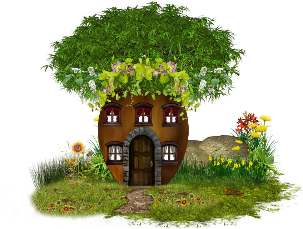 Tree House Clipart Png (1024x746)