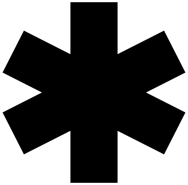 Star Of Life Svg (600x592)