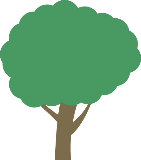 木のイラスト5・モノクロ - 木のイラスト5・モノクロ (454x515)