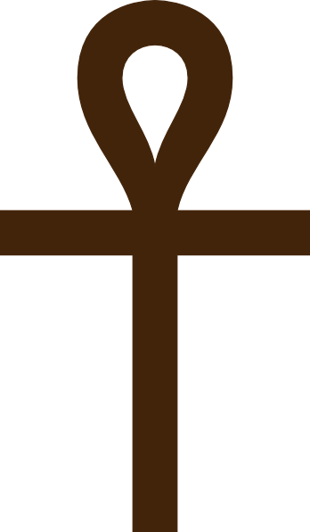 Cross Clip Art - Ankh Silhouette (348x596)