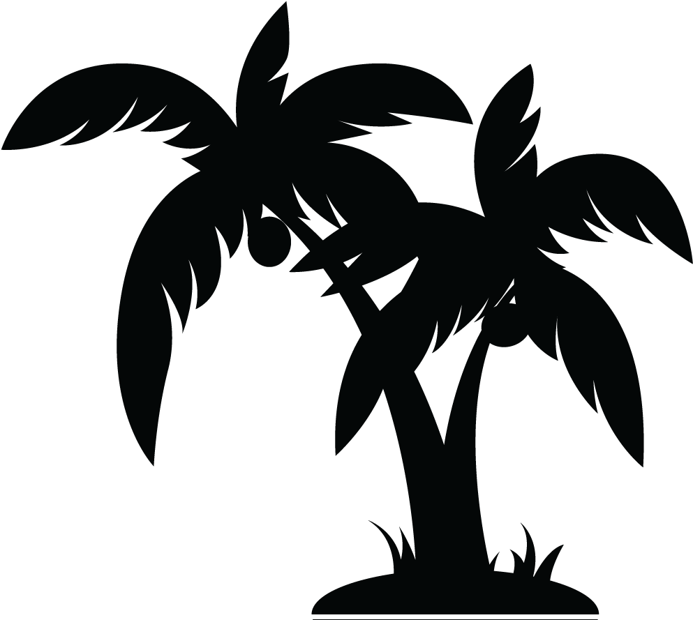 Clipart - Palm Trees Vector Png (1000x896)