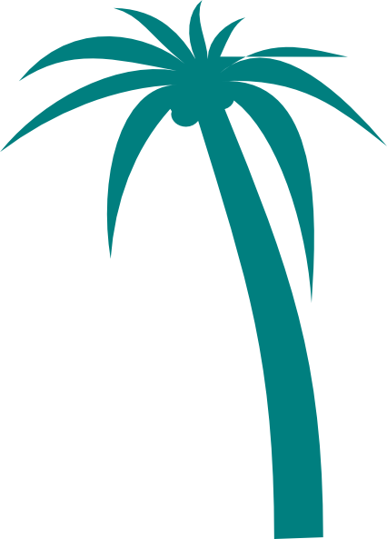 Double Pink Palm Trees Clip Art At Clkercom Vector - Palm Tree Clip Art (426x593)