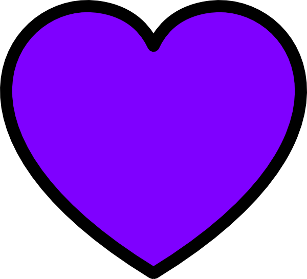 Purple Heart Cliparts - Purple Heart (600x545)
