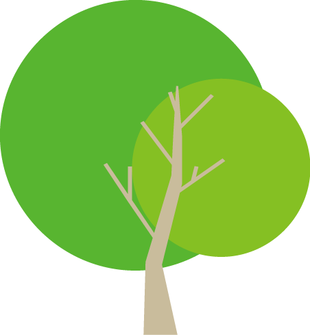 森のイラスト - Cooperative (452x489)