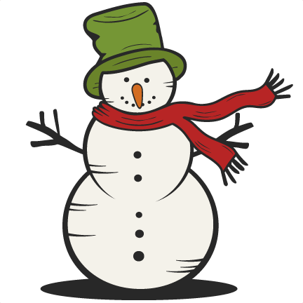 Christmas Snowman Clipart - Snowman Silhouette (432x432)
