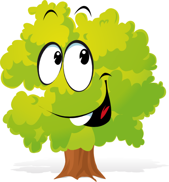 Tree Cartoon Clipart - Tree 5'x7'area Rug (552x596)