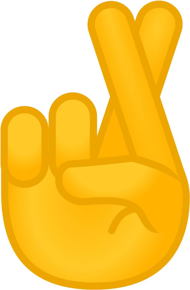 Crossed Fingers Icon - Emoji Doigt Croisé (1024x1024)