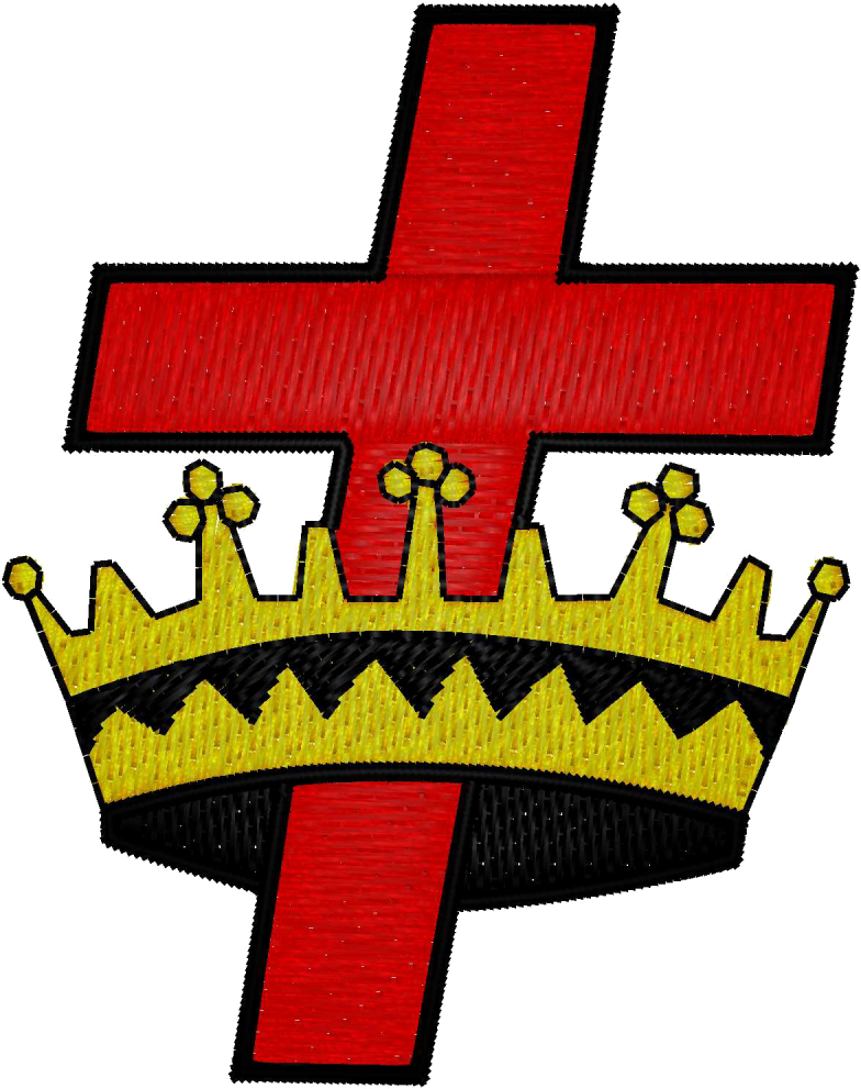 Cross & Crown - Red Cross With Crown (784x991)