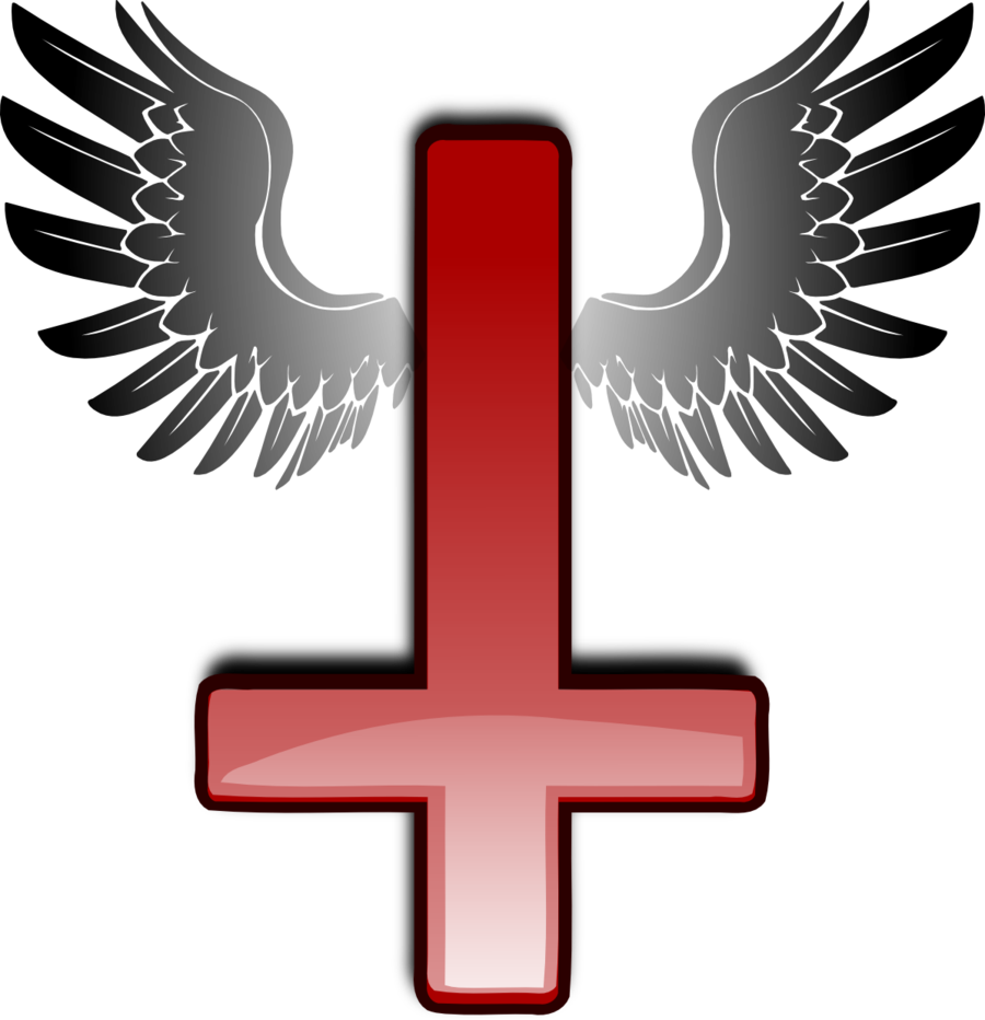 Black-winged Red Reverse Cross By Kah0922 - Surur Fitness Center (900x932)