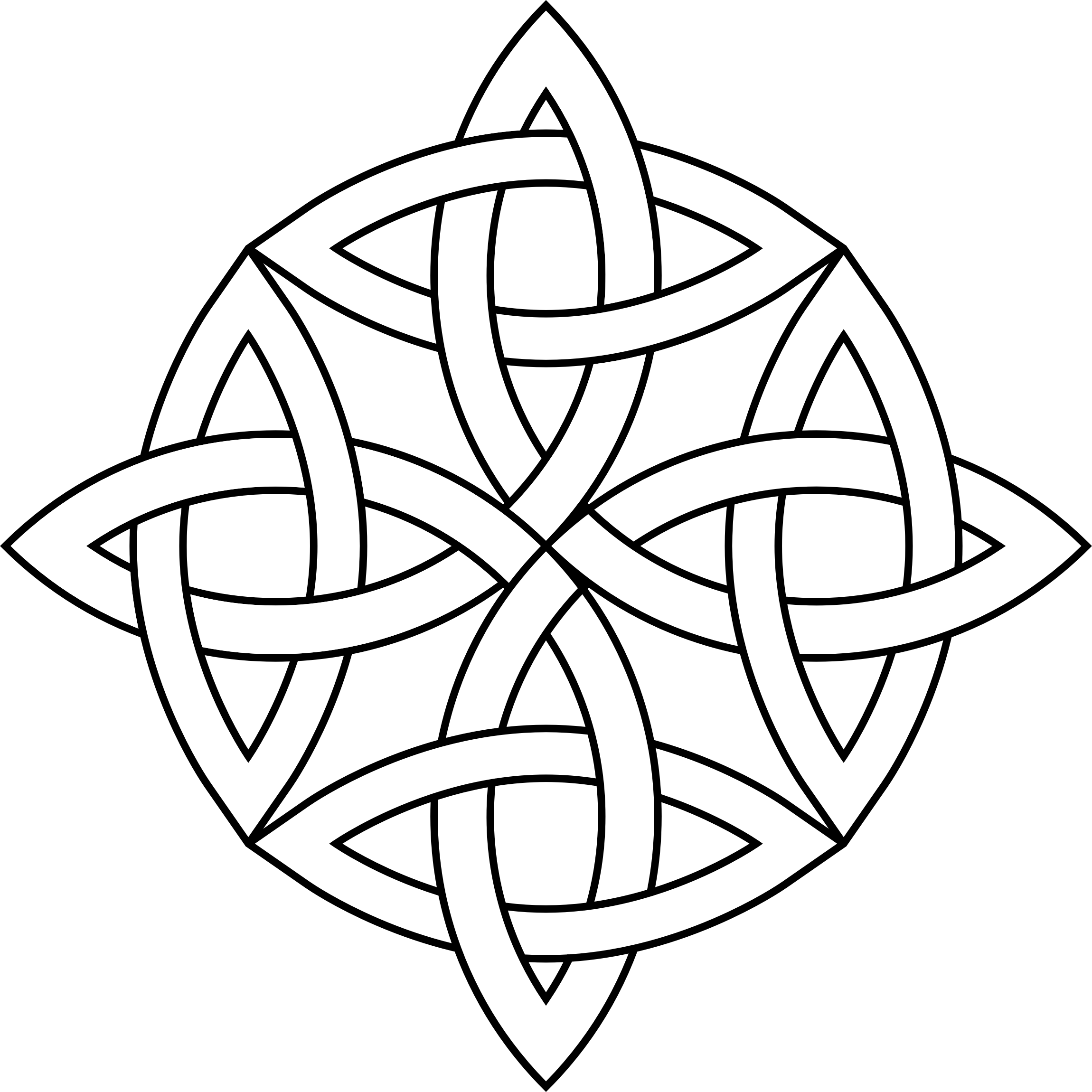 Clipart - Celtic Knot Line Art (2300x2300)