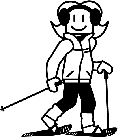 Raquette Neige Clipart - Raquette River (480x577)