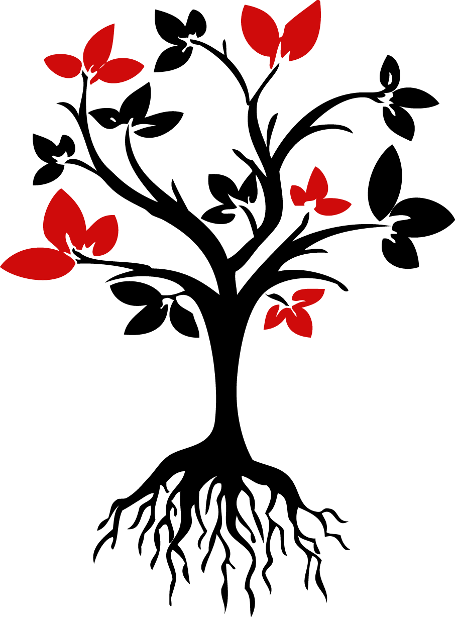 Roots Clipart Transparent - Transparent Tree With Roots Clipart (906x1228)