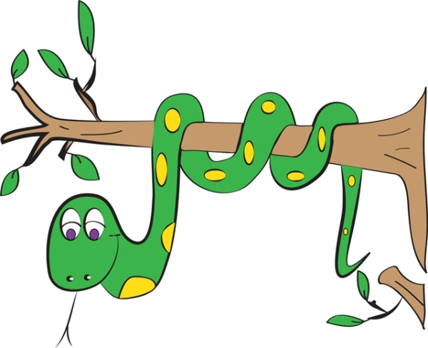 Brown Tree Snake Brown Tree Snake Clip Art - Brown Tree Snake Brown Tree Snake Clip Art (600x488)