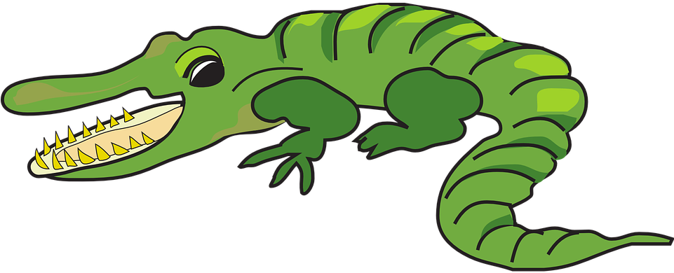 Alligator Clip Art - Aligator Animation (960x480)